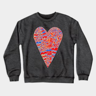 psychedelic heart Crewneck Sweatshirt